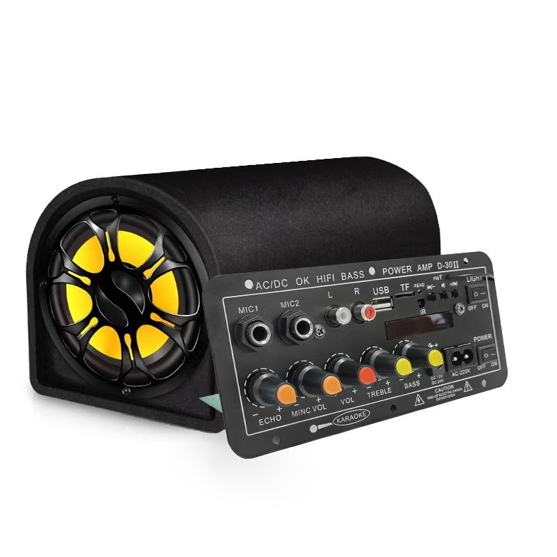 Customizable 12V 24V 220V Home Amplifier Board Display HI-FI Bass Power Amp with USB Remote Control High-Powered D30 for Cars